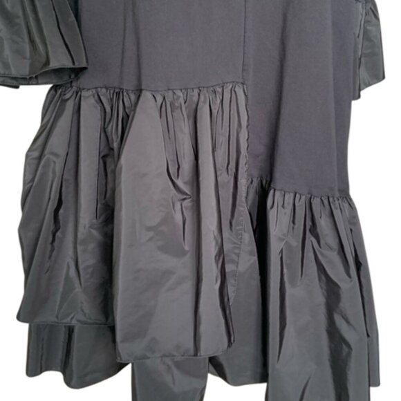 Asymmetrical Black Dress - Picture 8 of 10